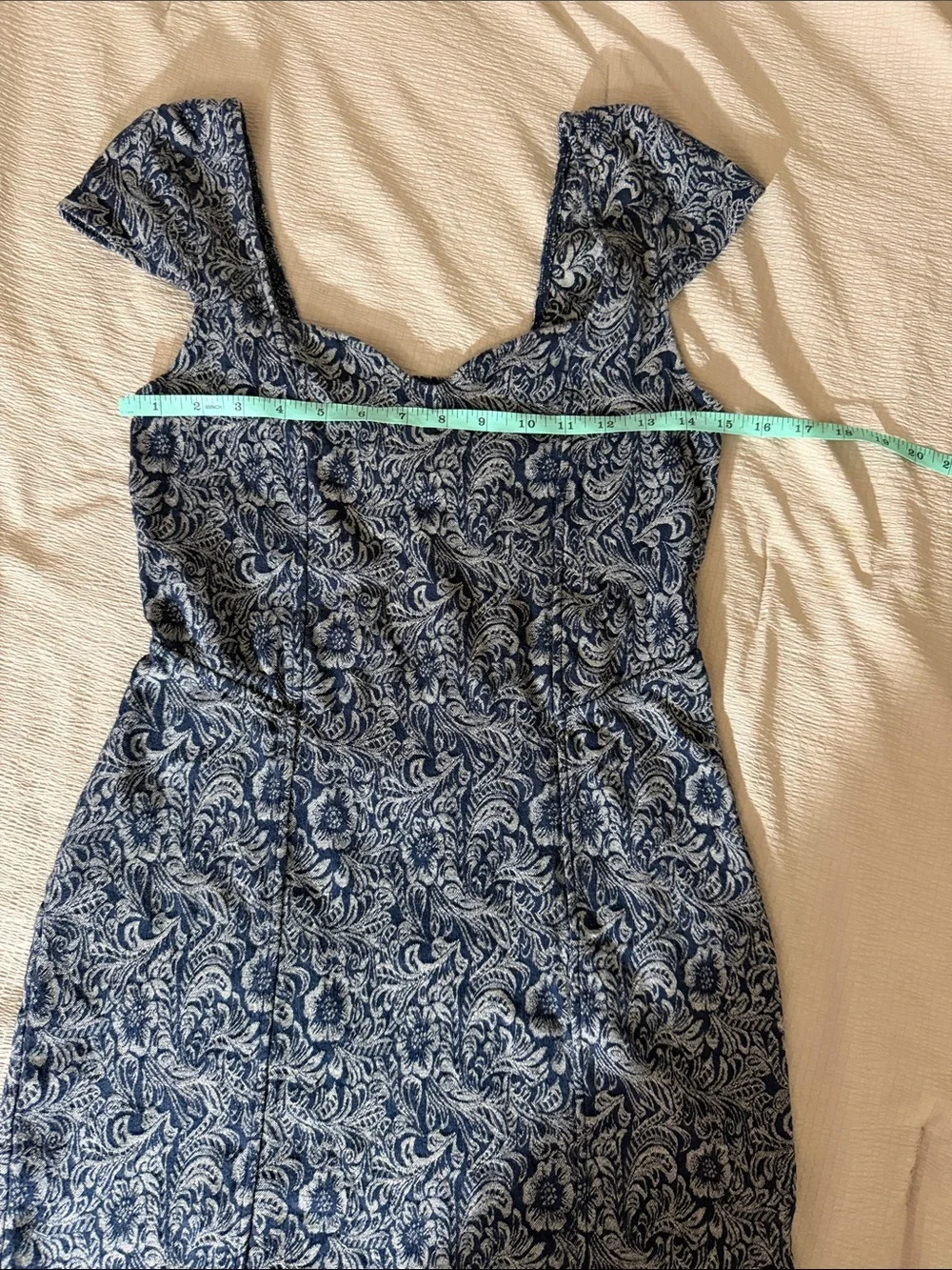 Free people intimately free Paisley Print, corset front, caged back Dress
